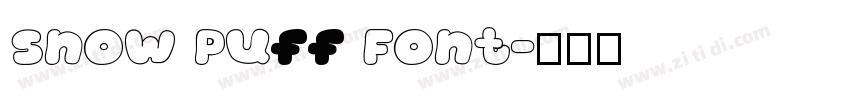 Snow Puff Font字体转换